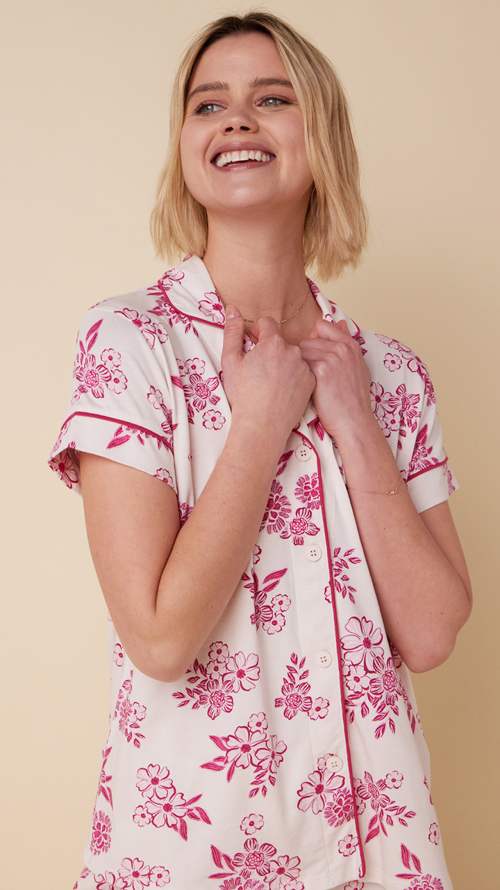 Cat's Pajamas Positano Luxe Pima Capri Pajama Set